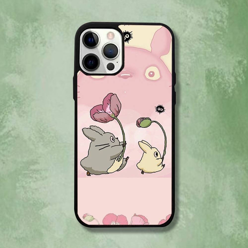 Anime T-Totoros Phone Case For iPhone 16,15,14,13,12,11,Pro,Max,Plus,Mini,SE4,E Magnetic Magsafe Wireless Charging
