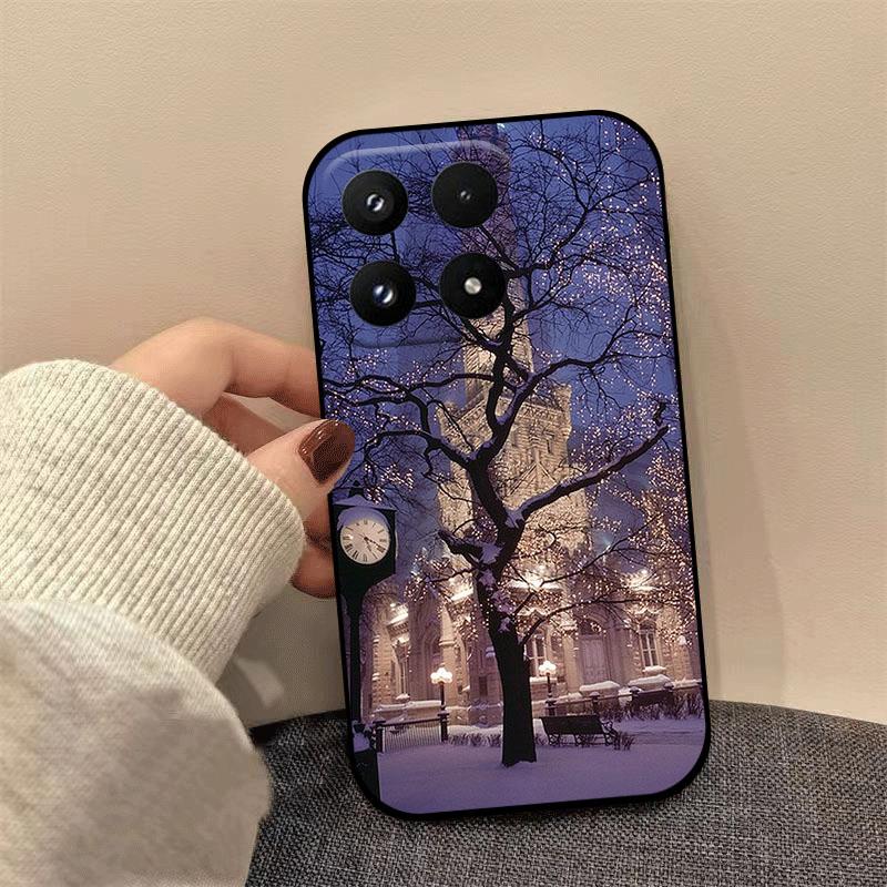 Christmas Silicone Case For Xiaomi 17 Pro Max 15 14 13 Ultra Pro 13Lite Cover Soft TPU Shockproof Protective Shell Fundas Coque