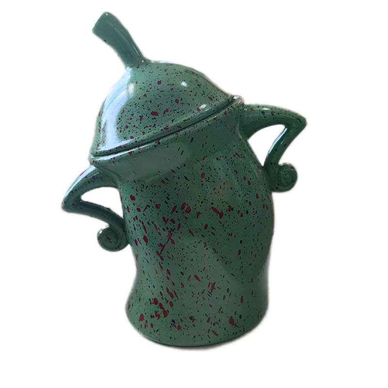 1PC Christmas Cookie Canister With Attitude Candy Jar Akimbo Resin Mugs Food Storage Jar With Lid