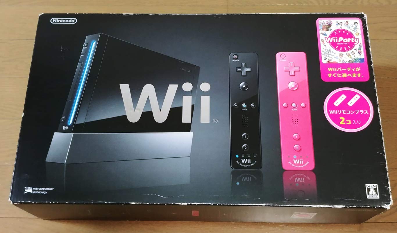 

Головний блок Wii Пульт дистанційного керування Wii плюс 2 партії Wii в комплекті (чорний) штук, [Виробник припинено] чорний