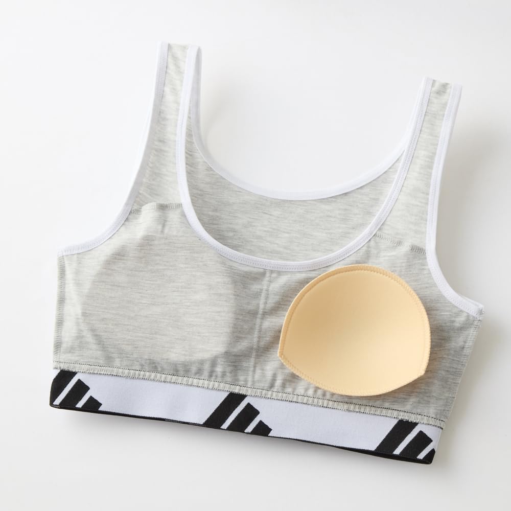 Adidas AP8055 Cotton Blend Stretch Sports Bra Half-Top Bra, Sweat-Wicking, Quick-Drying,