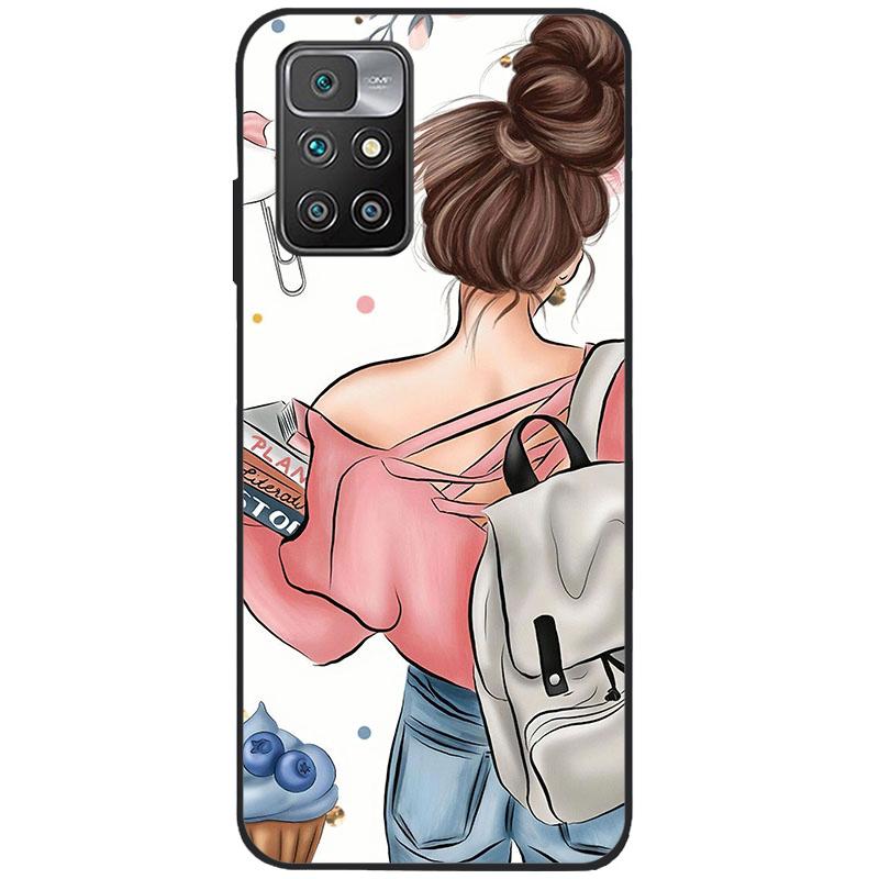 For Xiaomi Redmi 10 Case Silicone Soft TPU Back Cover For Xiaomi Redmi 10 Redmi10 Phone Cases Cute Painted Cover Shockproof Capa