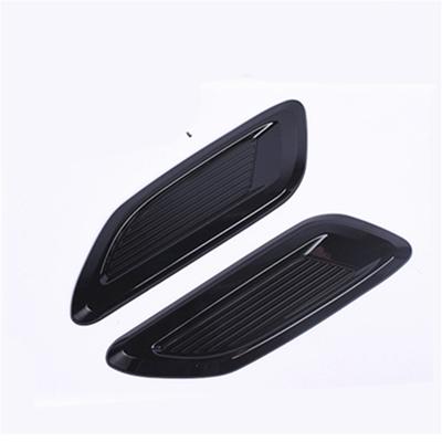 Para Car Hood Vent Scoop Dekoracja maski Boczna osłona Universal Gloss Black ABS