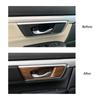 Wood Grain ABS Interior Door Handle Cover Set for Honda