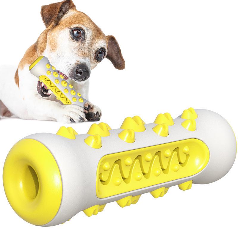 Dog Chew Stick: Bite-Resistant Rubber Toothbrush Toy for Teeth Cleaning
