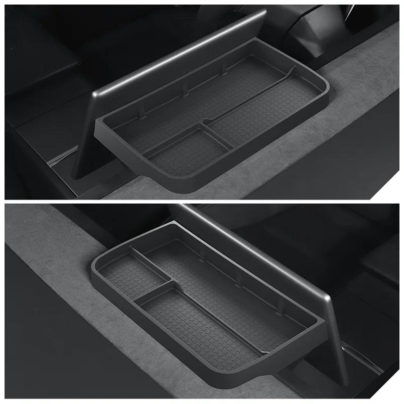for Tesla Model 3 Y YL Juniper Highland 2025 2026 Dashboard ETC Storage Box Double-layer Control Screen Phone Organizer Tray