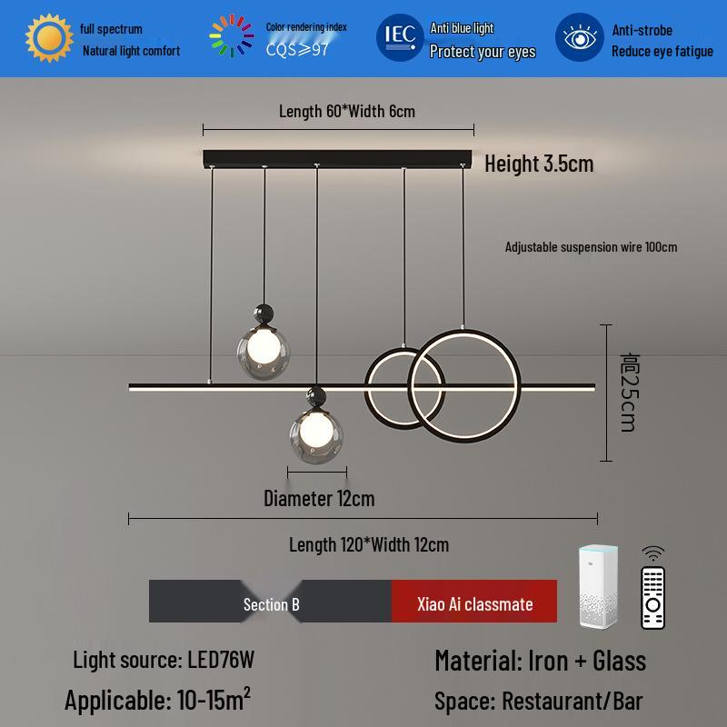 Snow Mountain Restaurant Chandelier - Italian Minimalist Designer Light for Luxury Dining & Bars (2025 Model)