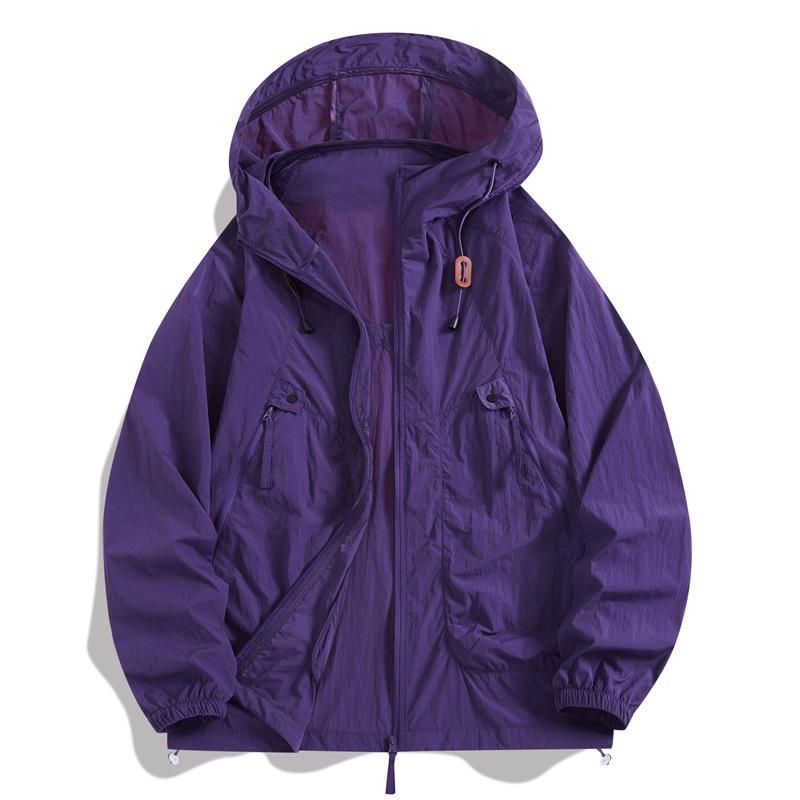 Neuer Sommer Kapuzen-Sonnenschutzanzug für Herren Paare Ultradünner Outdoor Windbreaker