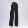 Curved Knife High-Waisted Wide-Leg Pants for Women - Spring/Autumn 2026 Casual Loose Drape Style