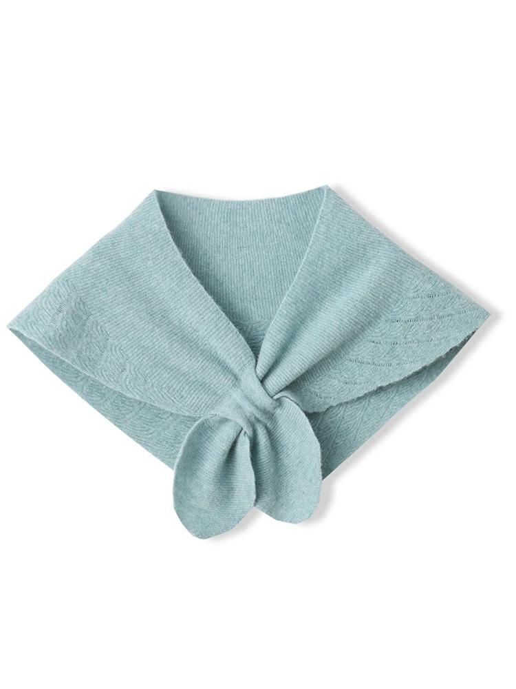 

Женская шерстяная ажурная маленькая шаль-накидка рыбий хвост элегантная французская 100% шерсть вязаный кейп мягкий для шеи теплый каппа уютный модный шарф