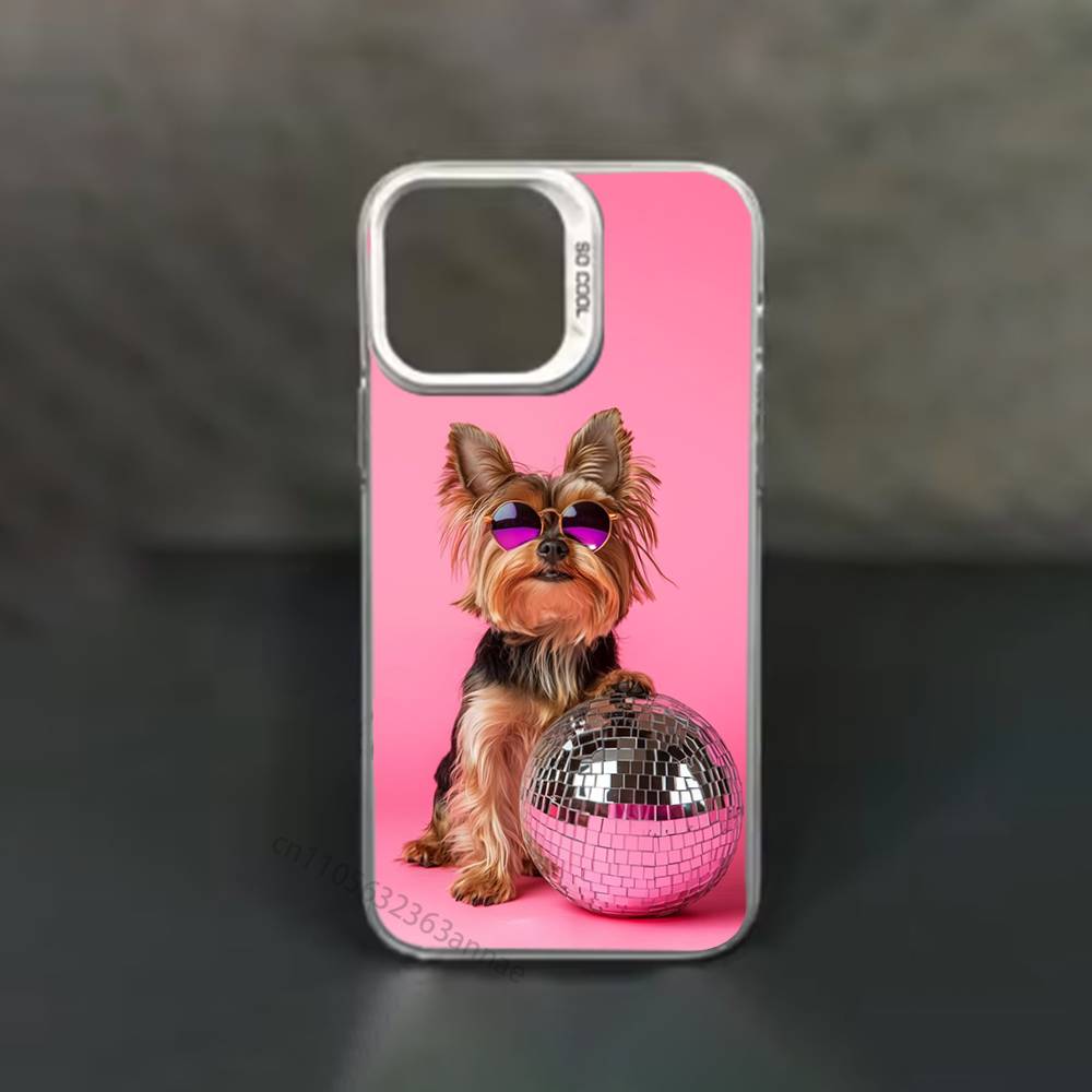 

Yorkshire terrier dog phone Case for iPhone 17 11 12 Pro Max Plus Mini Air SE 16e 14 15 16 13 Soft Shell iPhone16e