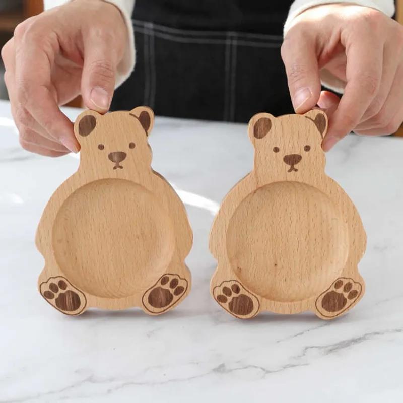 

2 шт. Блюдо со вкусом медведя Nordic Beech, блюдо для приправ, соус Cartoon Restaurant и подливки с уксусом