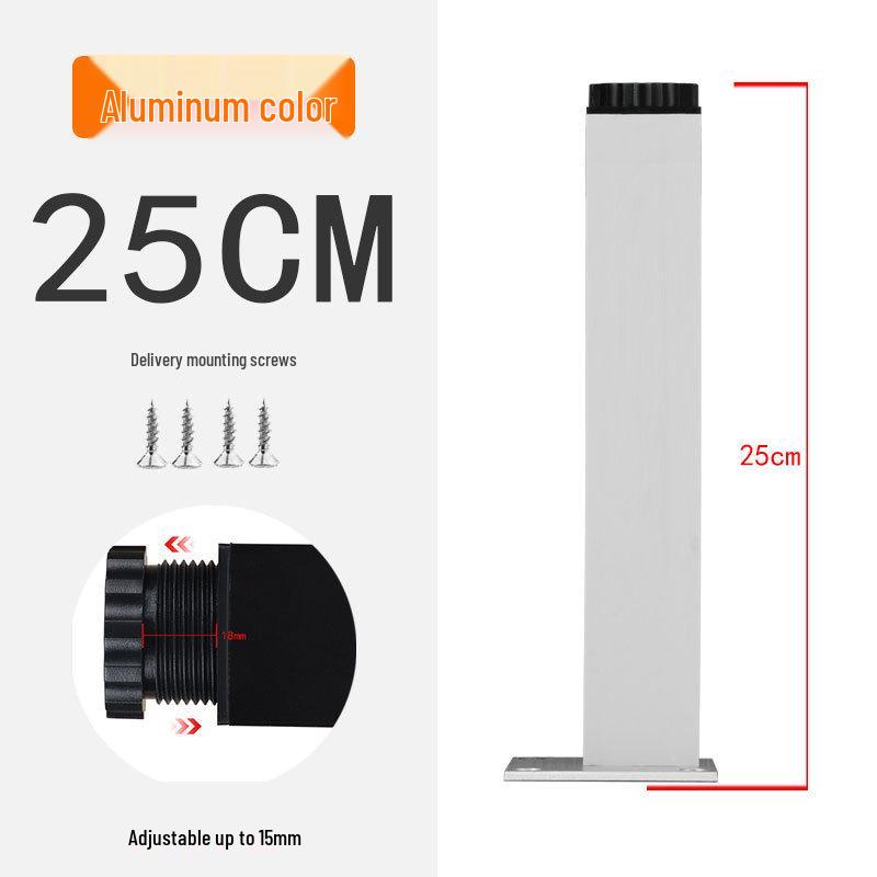 Adjustable Aluminum Alloy Cabinet Legs for Bathroom or TV Cabinets