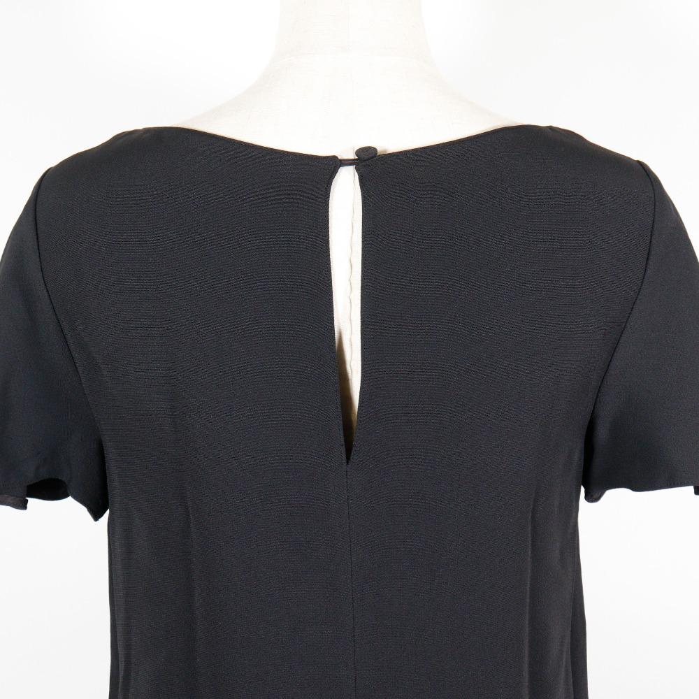 PRADA Backhaul one piece Short sleeve black Rayon Women Used