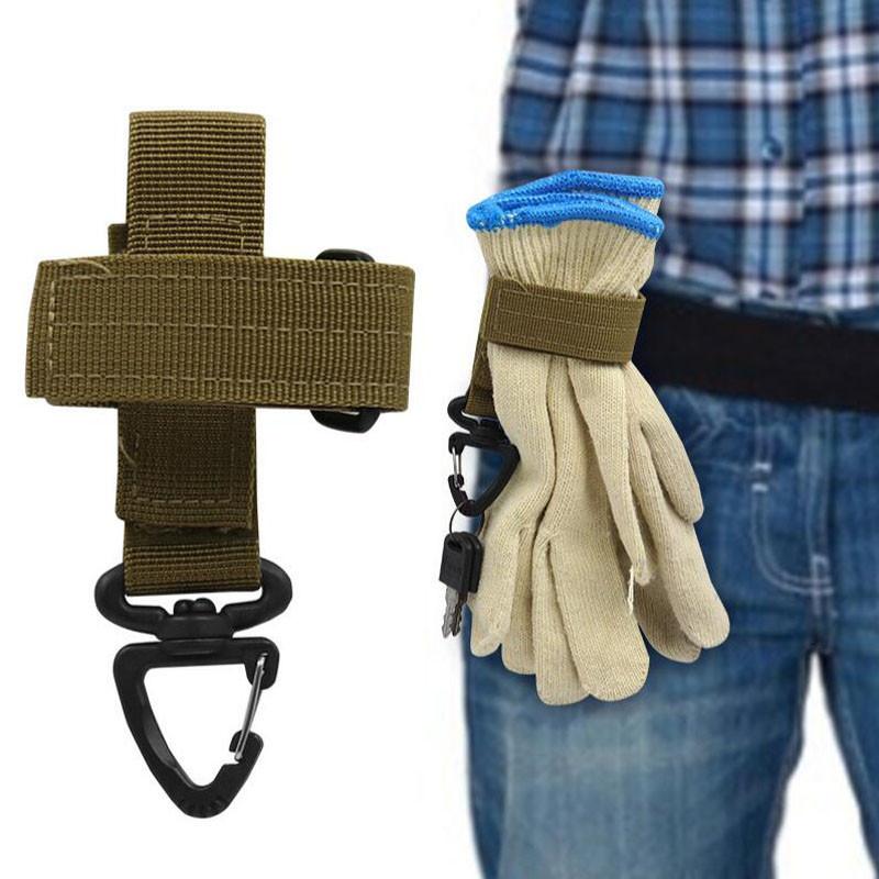 

Outdoor Keychain Tactical Gear Clip Keeper Pouch Belt Keychain Webbing Gloves Rope Holder Military Hook Nylon Webbing Keyring C