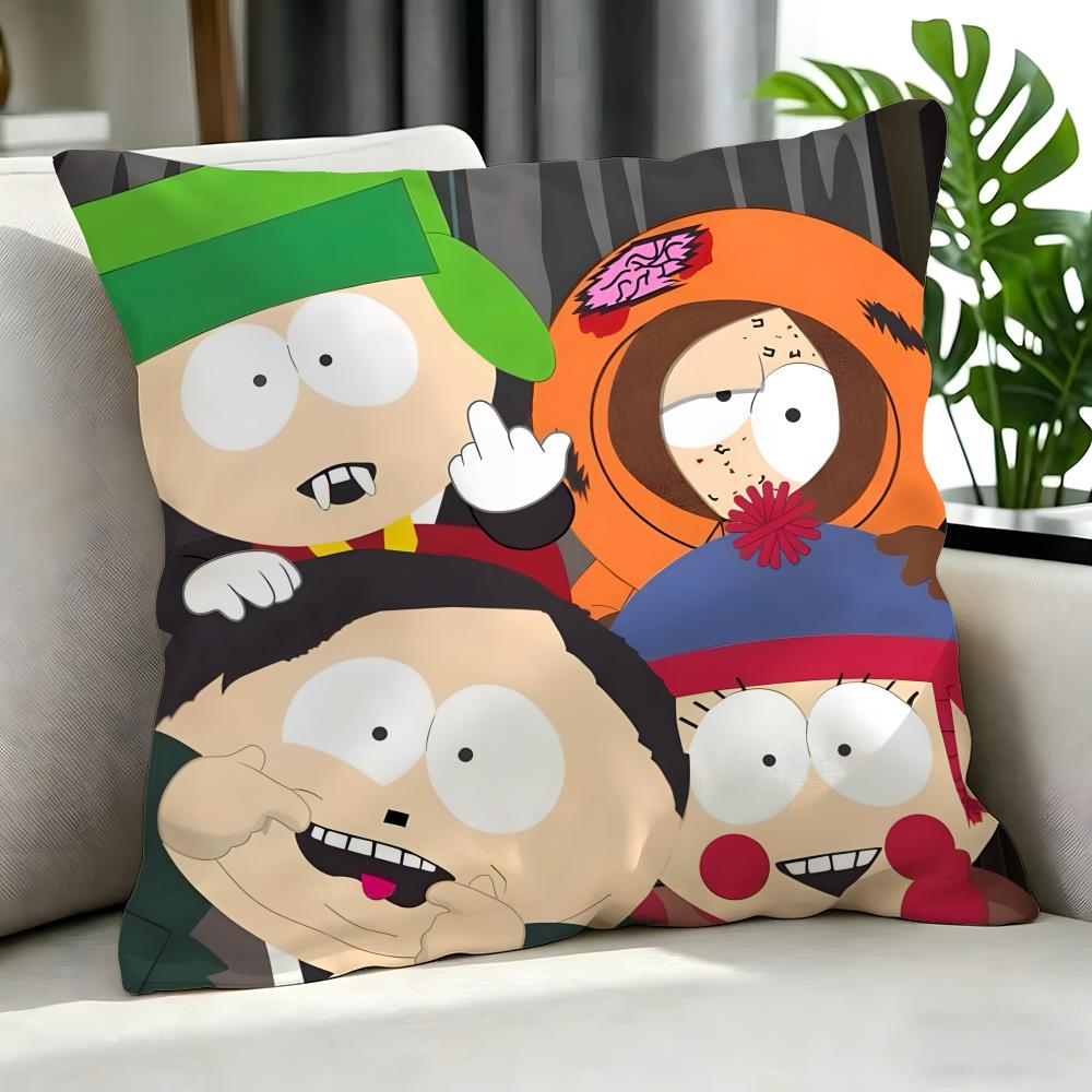 Cartoon South Park Cushion Cover Cushion Cover Set 4Pcs 50X50 45X45 40X40 Pillowcase Decorative Sofa Home Decor