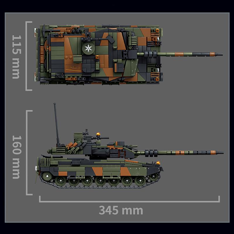 Military-Themed Leopard First-Class 2A6 Superior-Grade Main High-Standard Battle Combat-Armored-Vehicle High-Standard Assembly High-Standard