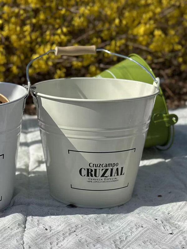ZISIZ Metal Creative Ice Bucket