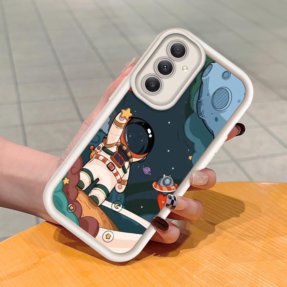 Soft Silicone Square Ladders Cartoon Pattern Full Cover Camera Protection Shockproof Case for Huawei Honor Xiaomi Redmi Samsung