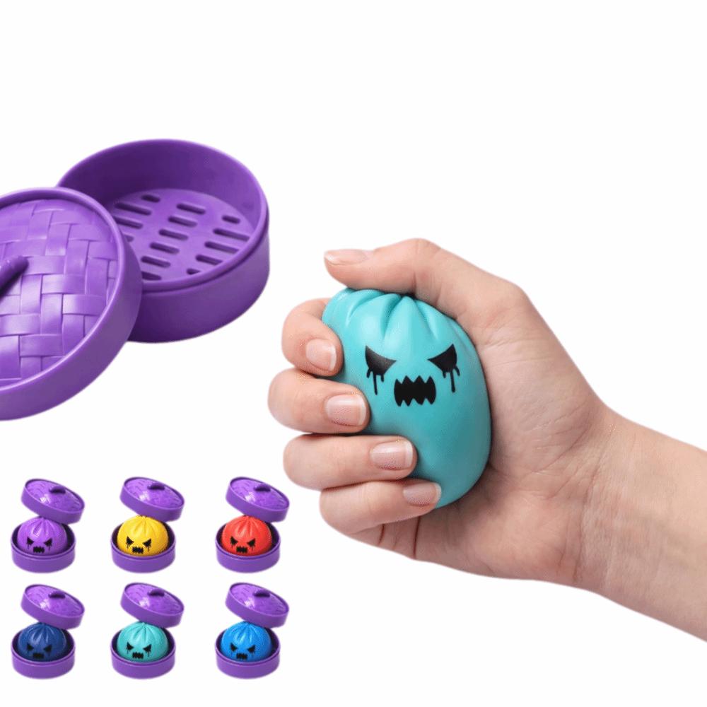 Mit Box Dumpling Squeeze Squishy Spielzeug Weiches Knet-Stressabbau-Spielzeug Angstabbau