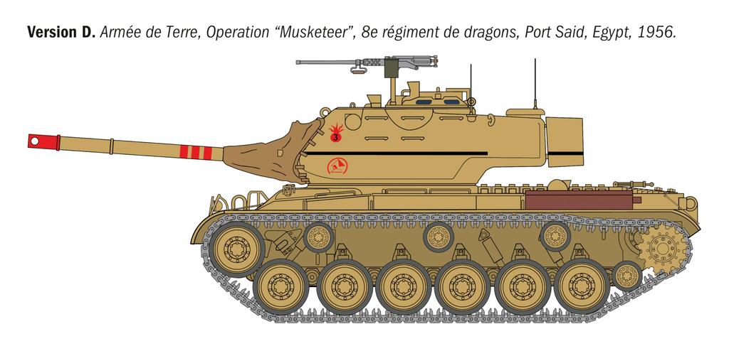 Italeri 1/35 Scale American M47 Patton Plastic Model Kit IT6763 (Tank)