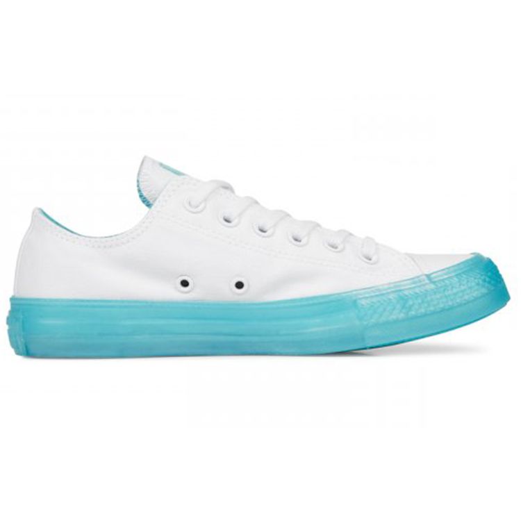 Converse Chuck Taylor All Star Low White Bleached Aqua Women Sneakers 560646C