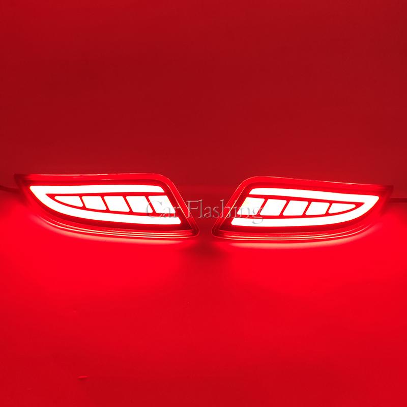 Car LED Tail Rear Bumper Reflector light For Toyota Camry 2015 2016/Fielder 2015 - 2018 Fog Lamp Turn Signal Stop Brake Lamp