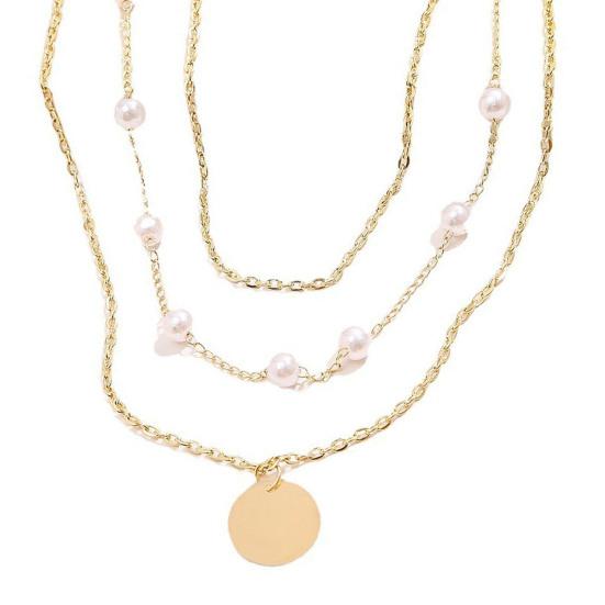Set di collane multistrato in oro o argento, set di gioielli impilabili, collana a strati, set di collane a catena, set di gioielli, collana a catena impilabile - Italia