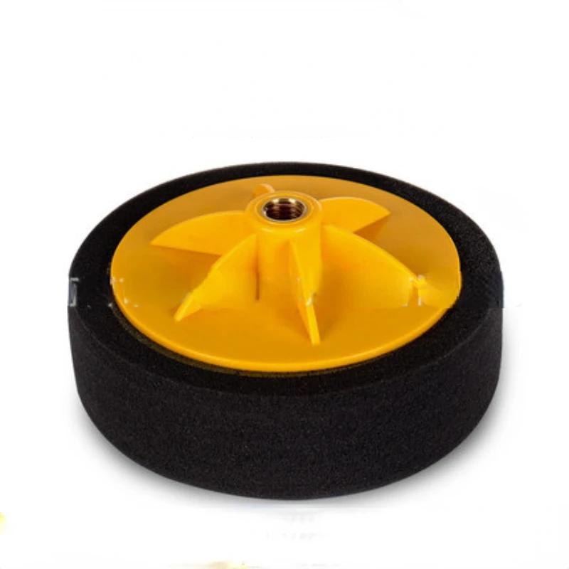 

6-дюймовый восковой губчатый восстанавливающий грубый, средний и тонкий винтовой полировальный диск для ремонта автомобильного зеркала губчатый круг M14 диск чёрный