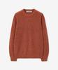 BLOND9 Crew Neck Rib Knit Sweater_Melange Orange (C Type)