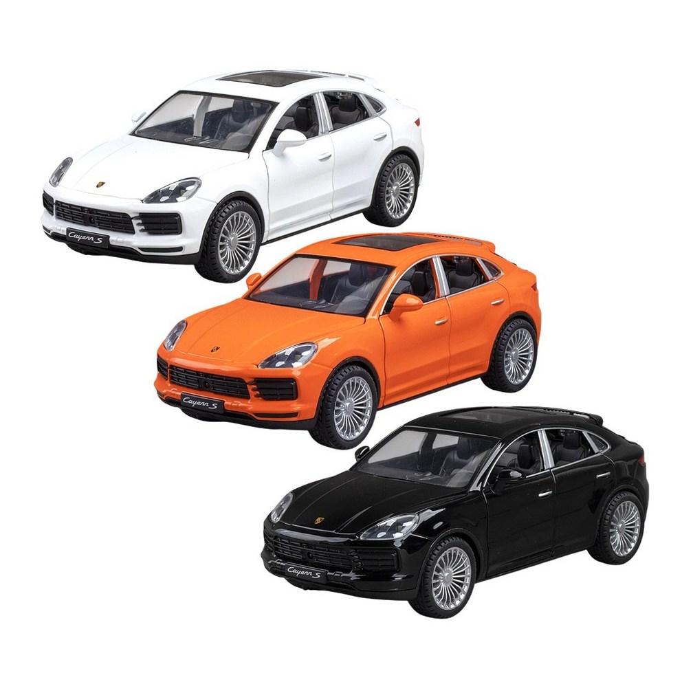 My Car 1:24 Porsche Cayenne S Die-Cast Metal Pull-Back Model Car - White