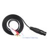 1.5m/ 5ft Stereo Audio Splitter Patch Y Cable Cord 1 XLR Female To 2 RCA Male Plug