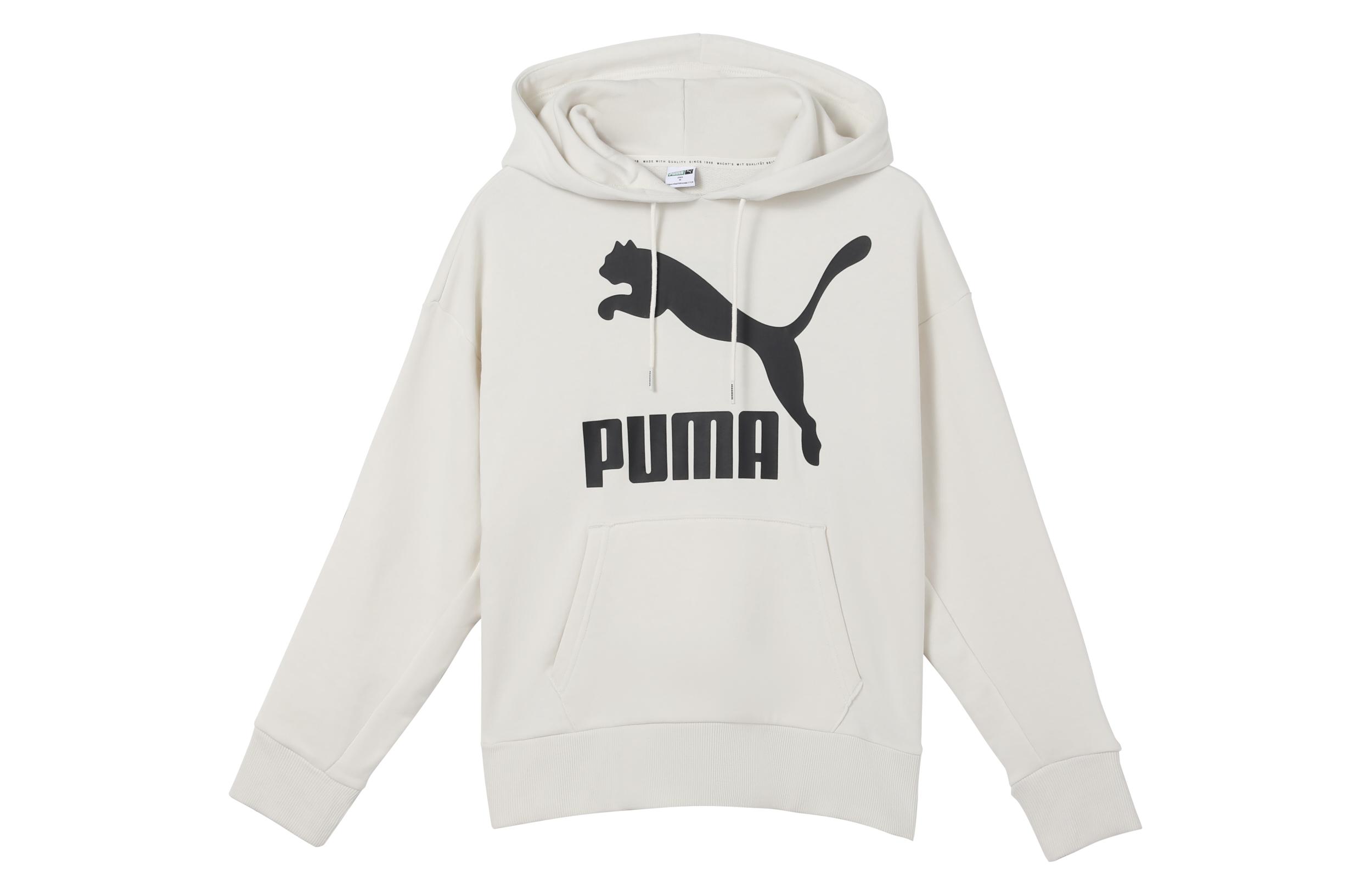 PUMA CLASSICS Sweatshirts Women s Smoke Gray Hooded Moderate Regular 599197-05 S