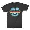 Men's Waylon Jennings Neon T-shirt Small Black