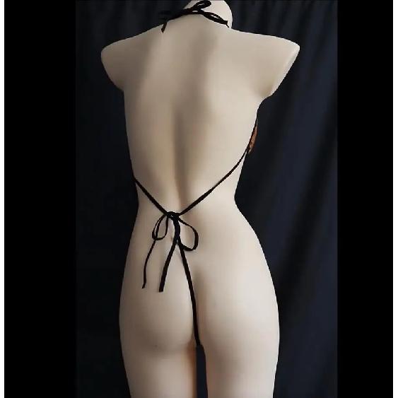 Sexy Porno Open Crotch Body Suit Erotic Lingerie Plus Size Adjustable Lace-up Bodysuit Set School Nightclub Apparel Sexy Costume