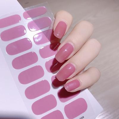 Nail Stickers Autumn And Winter Solid Color Nail Stickers Simple Waterproof Nail Stickers Full Color Nailart Stickers