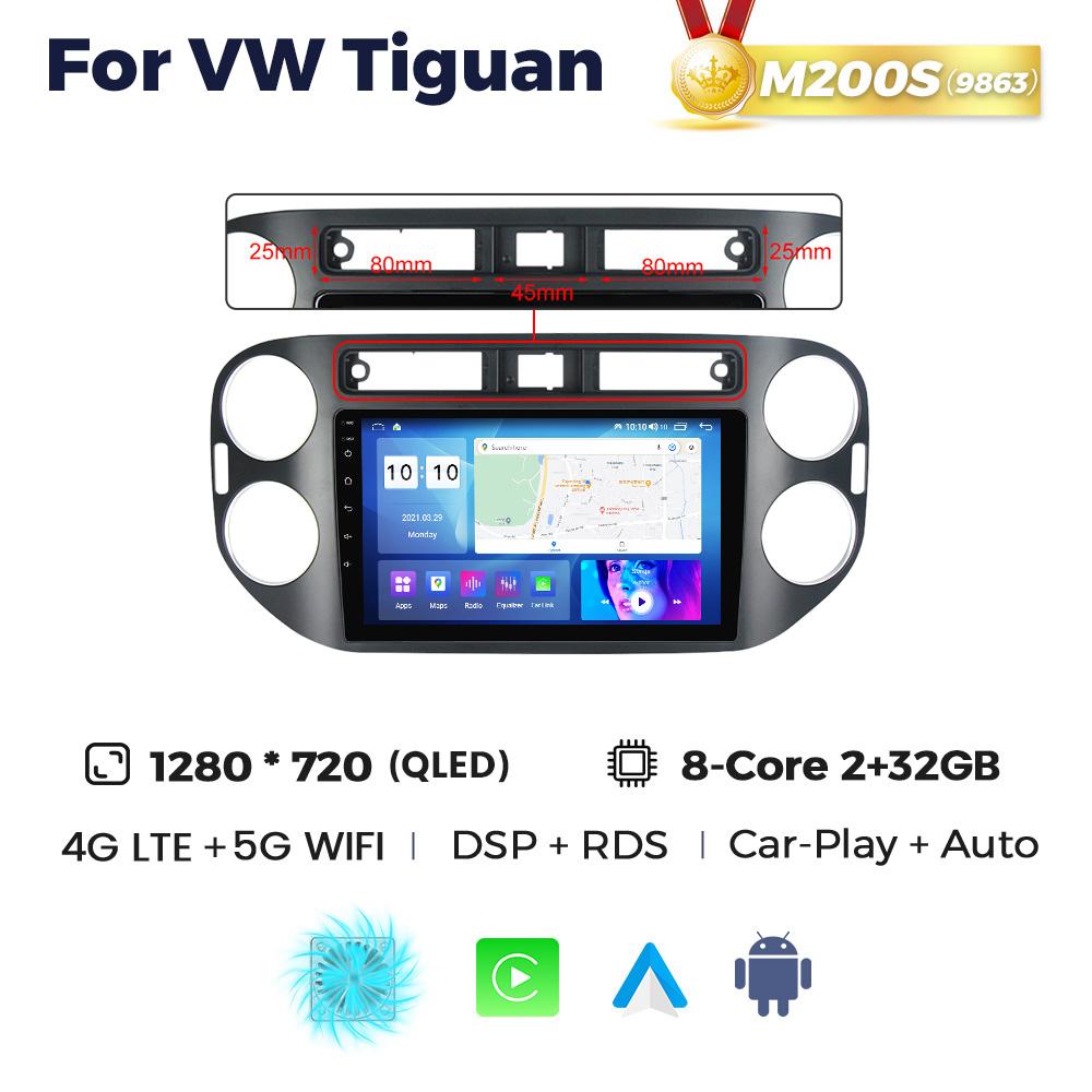 Navifly 8Core Android All In One Car Radio For VW Volkswagen Tiguan 1 NF 2006 2008-2016 Intelligent System Multimedia Player GPS