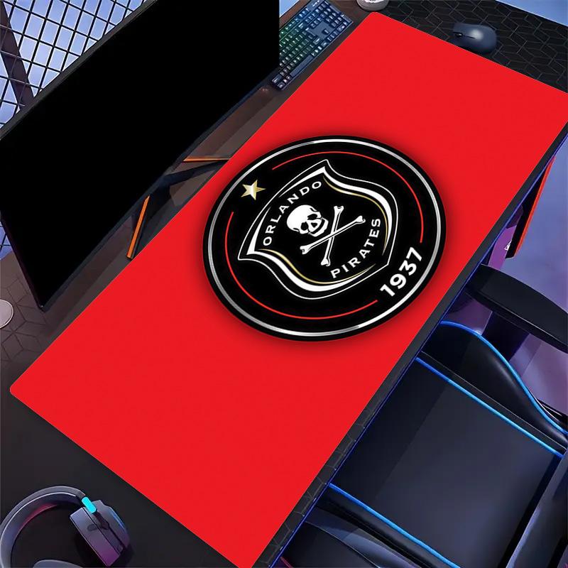 Orlando Pirates Print Cushion Non-slip Laptop Tablet Big Mousepad XXL Mat Mini PC Playmat With Lock edge