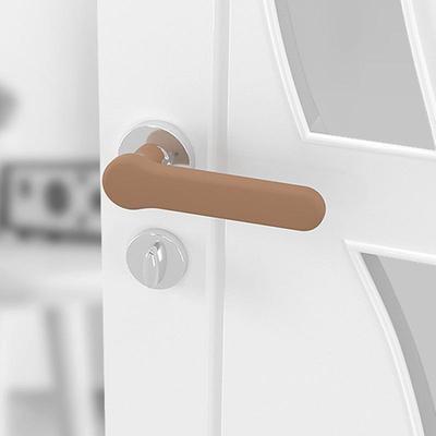 1 adet Silikon kapı kolu koruyucu kılıf çarpışma önleyici kapı kolu eldivenleri hırsızlığa karşı korumalı kapı oda kolu kılıfı