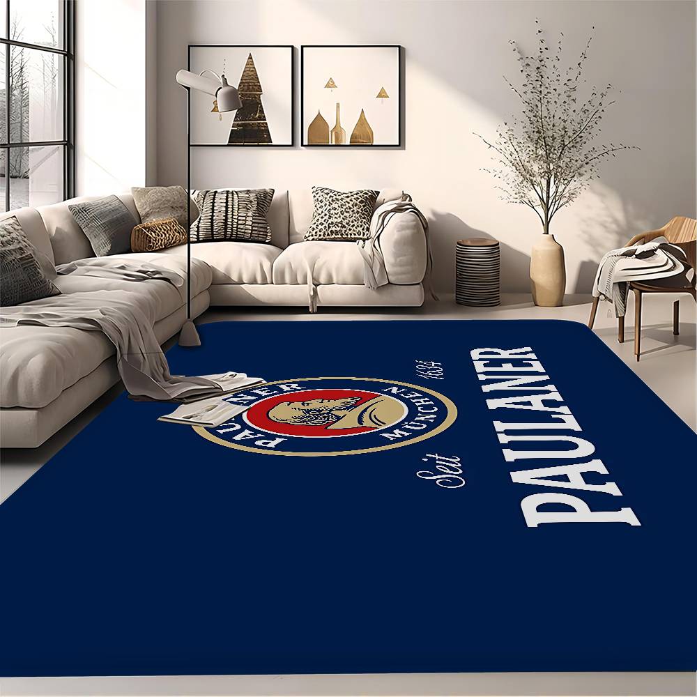 German Beer Paulaner Entrance Door Mat Nordic Style Bedroom Living Room Doormat Home Balcony Anti-Slip Modern Home Decor