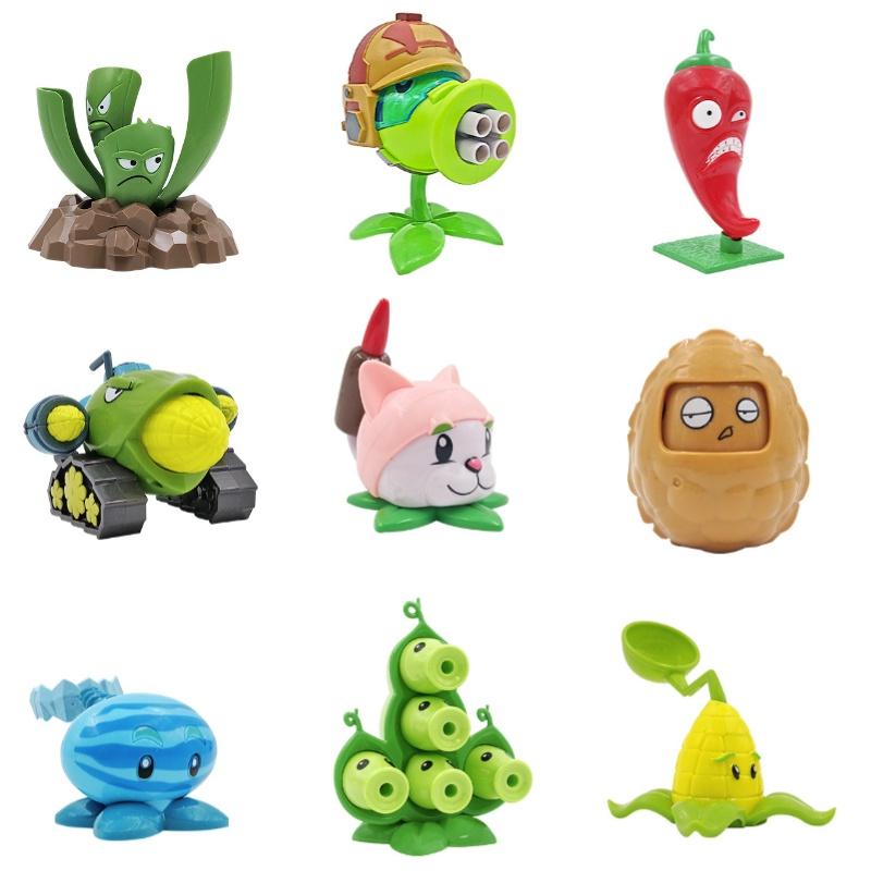 Pflanze vs.. Zombies Spielzeug Fußball Maschinengewehr Erbsenschießer Kornblume Zubehörpaket Tasche