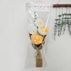 Knitting Crochet Flower Hand Made Knitted Bouquet for Wedding Home Decoration Blue
