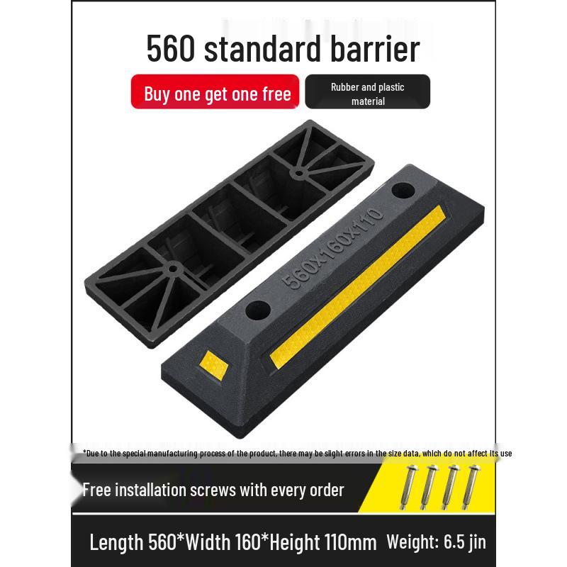 Rubber Parking Space Wheel Stopper and Positioner