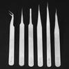 Anti-Static Stainless Steel Tweezers Precision Maintenance Professional Industrial Repair Curved Hand Tools Electronic Tweezers