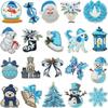Christmas Theme Embroidery Cloth Sticker Bag Clothes Decoration Snowflake Bell Patch Sticker Gift Computer Embroidery Stamp Ironing