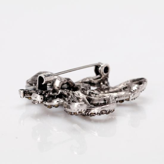 Broșă drăguță de caracatiță pentru femei, cu stras strălucitor, bijuterii pentru petrecere, eșarfă cadou