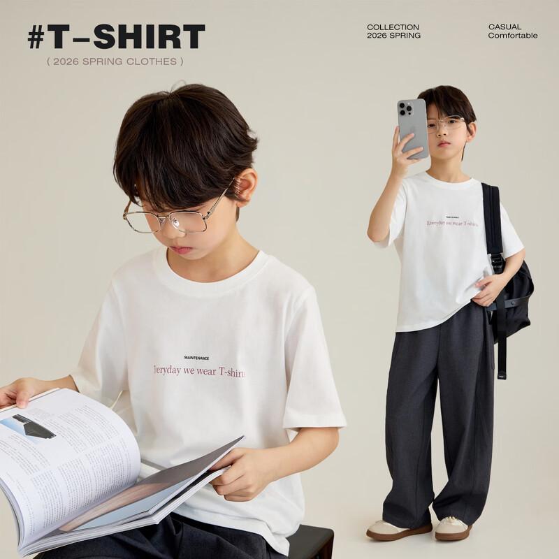 

Pima Cotton Letter T-Shirt 110