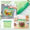 Reusable Silicone Food Storage Bags with Slider for Vegetables And, Medium Size Fridge Bags