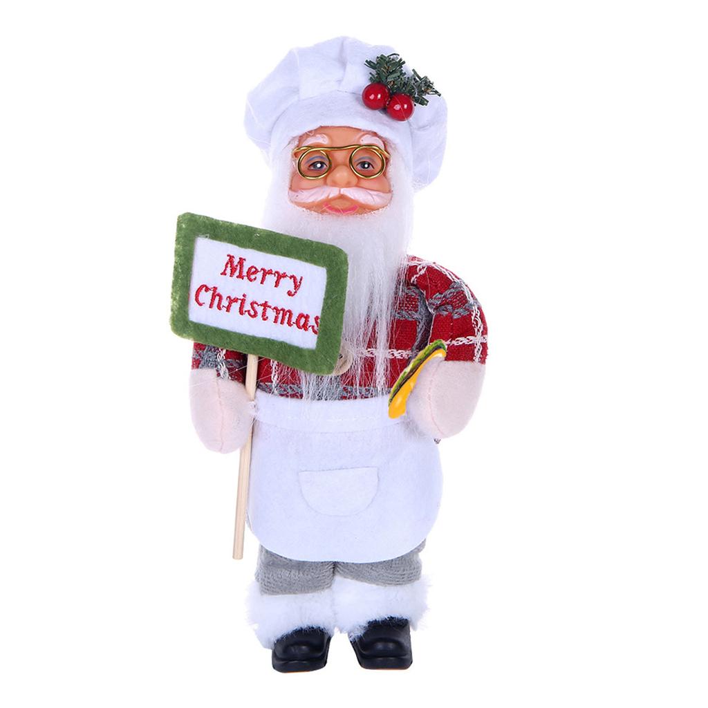 Santa Claus Doll Window Decorations Christmas Decorations Ornaments Standing Santa Claus Ornaments Children Toy Gifts