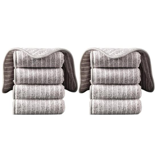 5/10/20Pcs Cleaning Rags Water Absorbent Kitchen Dishcloth Set with Hanging Ring Design Kitchen Cleaning Clothes